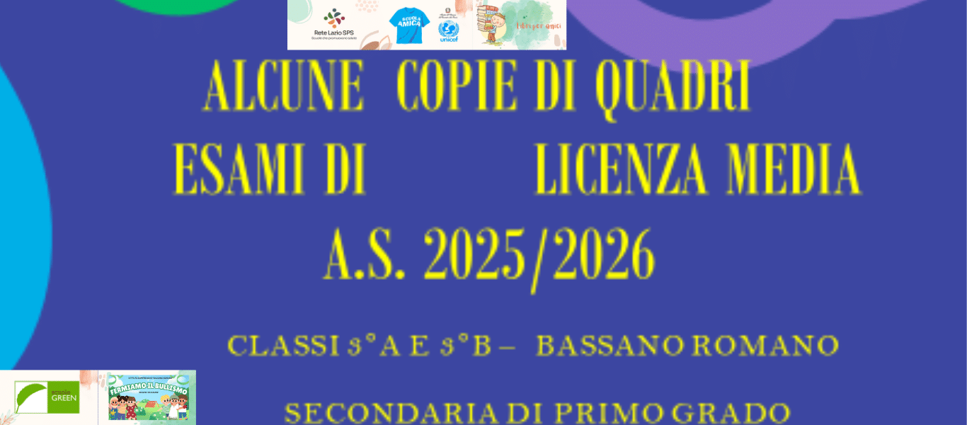 copie di quadri esami di Stato Primo Ciclo a. s. 2025-26 classi 3A-3B Bassano