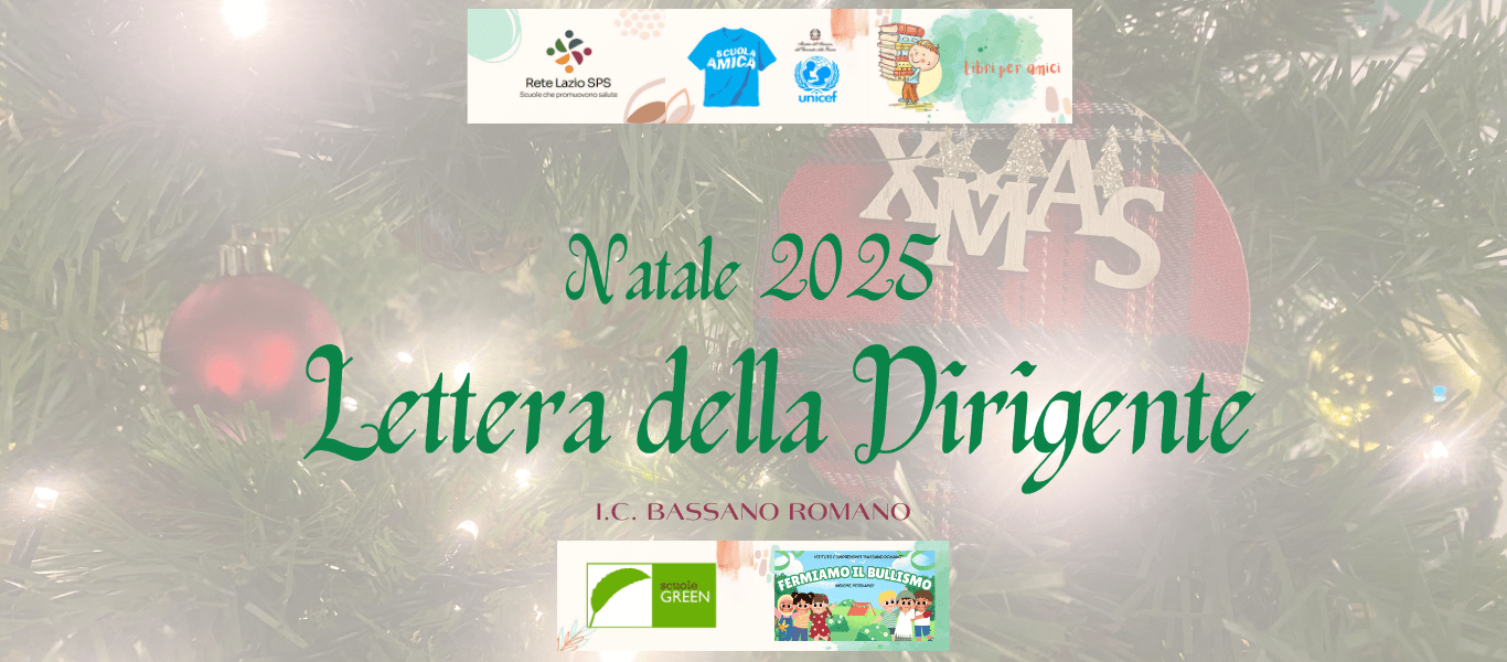 Lettera di auguri della Dirigente