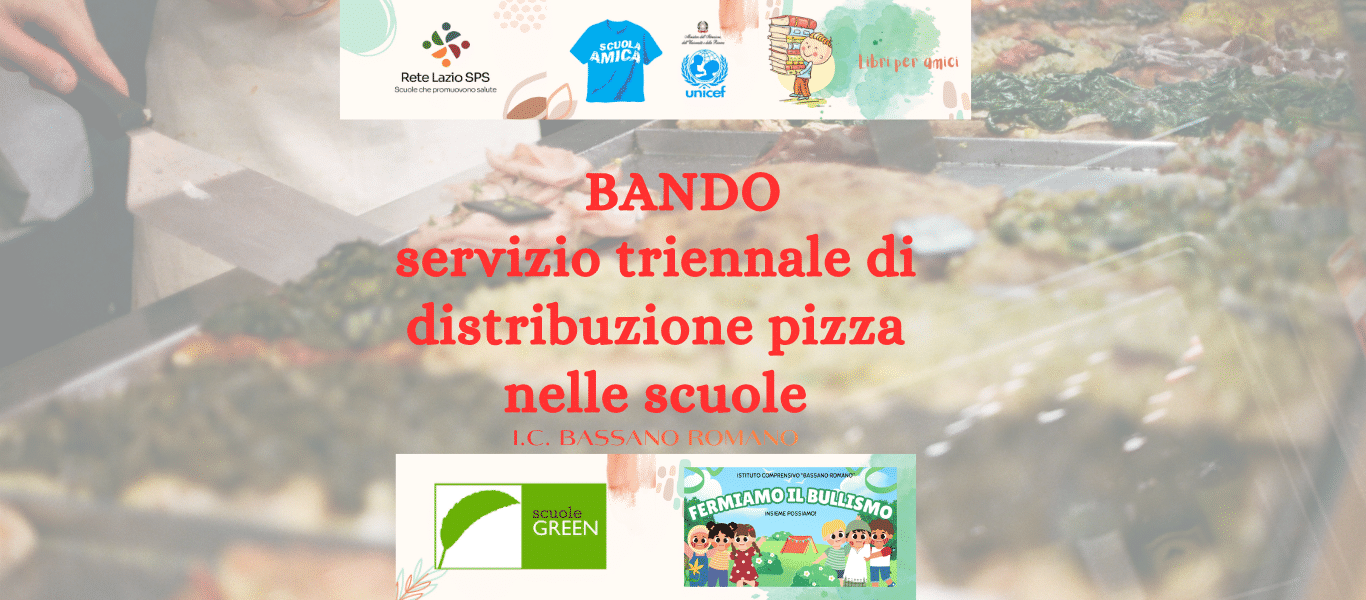 Bando pizza nelle scuole